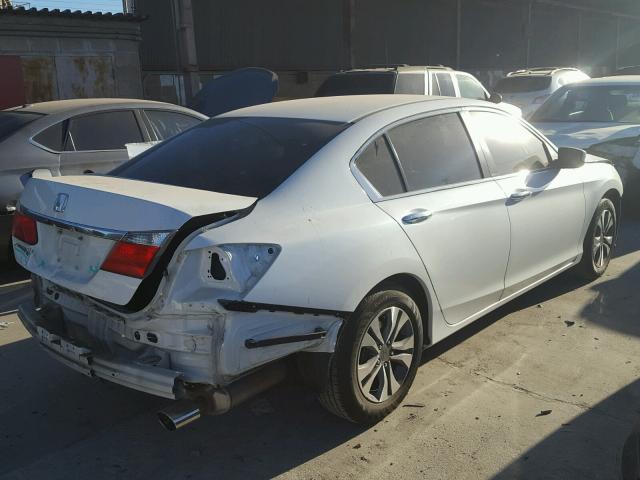 1HGCR2F33EA097715 - 2014 HONDA ACCORD LX WHITE photo 4