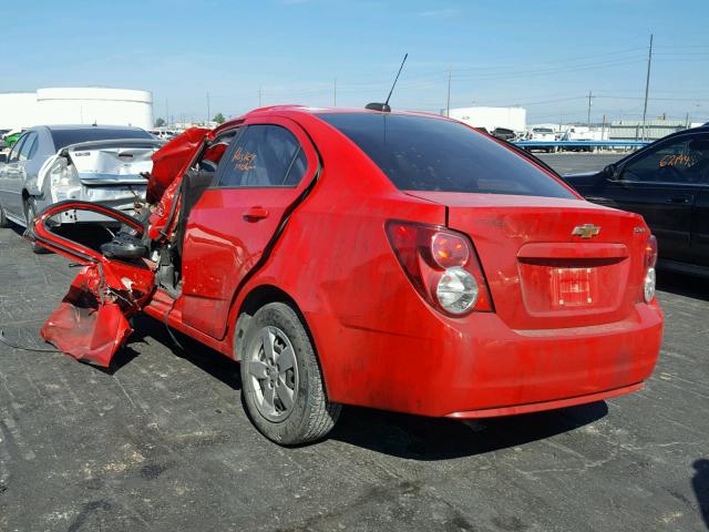 1G1JB5SH0G4146747 - 2016 CHEVROLET SONIC LS 红色 照片 3