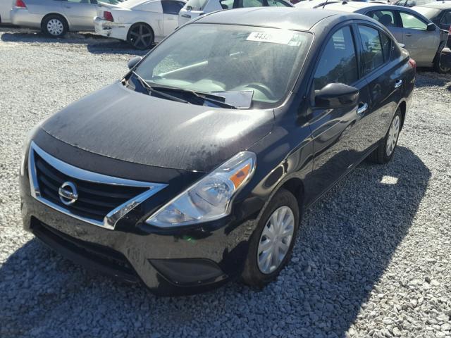 3N1CN7AP9FL942680 - 2015 NISSAN VERSA S BLACK photo 2