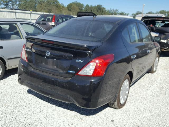 3N1CN7AP9FL942680 - 2015 NISSAN VERSA S BLACK photo 4