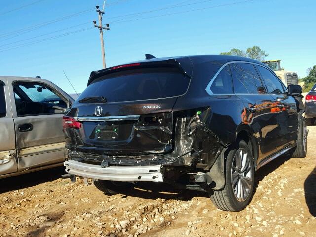 5FRYD3H52HB011795 - 2017 ACURA MDX TECHNO BLACK photo 4