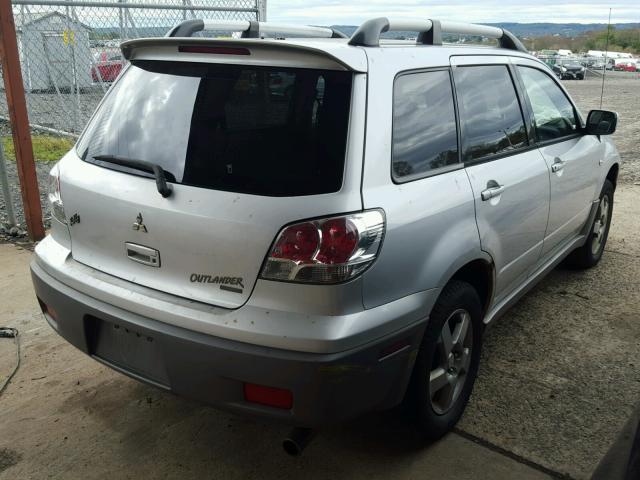 JA4LZ41GX3U057271 - 2003 MITSUBISHI OUTLANDER SILVER photo 4