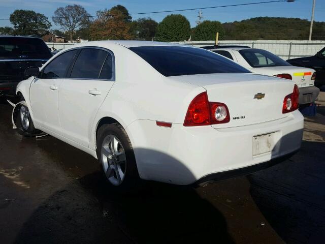 1G1ZA5EU8CF356915 - 2012 CHEVROLET MALIBU LS WHITE photo 3