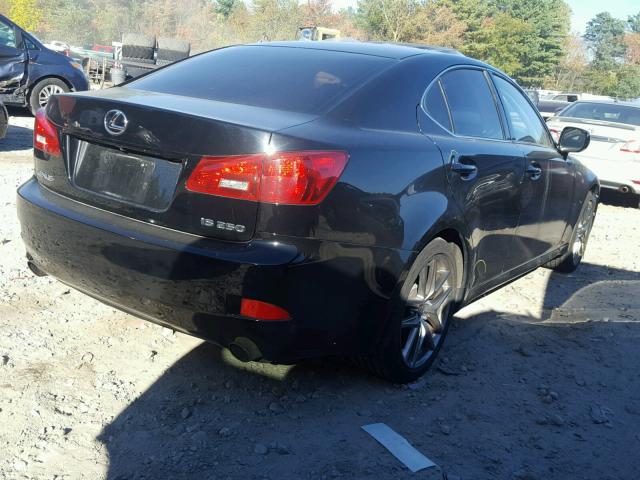 JTHBK262465012007 - 2006 LEXUS IS 250 BLACK photo 4