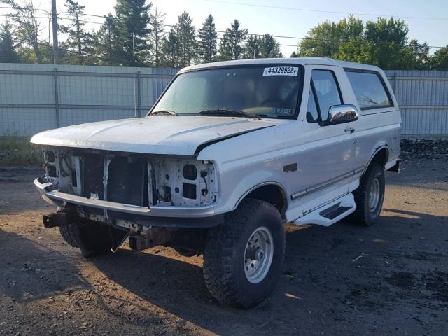 1FMEU15H3TLA41803 - 1996 FORD BRONCO U10 WHITE photo 2