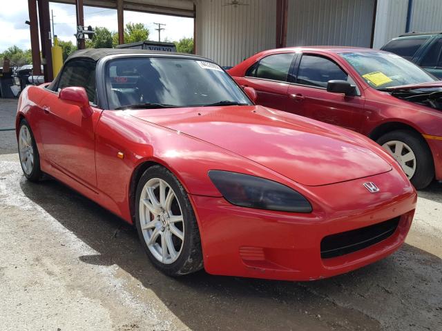 JHMAP11431T007868 - 2001 HONDA S2000 RED photo 1