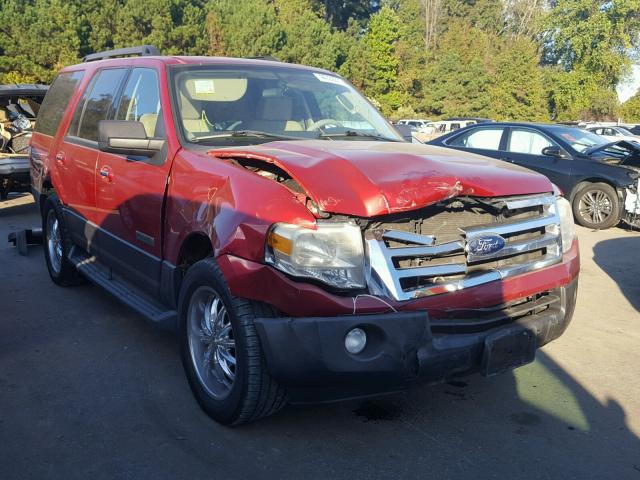 1FMFU15557LA96396 - 2007 FORD EXPEDITION RED photo 1
