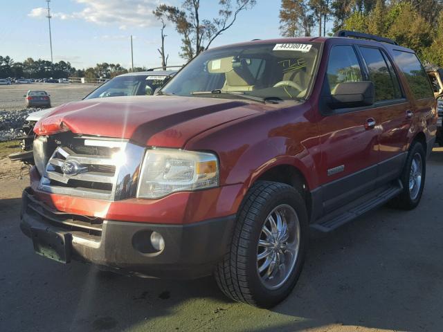 1FMFU15557LA96396 - 2007 FORD EXPEDITION RED photo 2