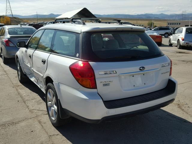 4S4BP61CX67318476 - 2006 SUBARU LEGACY WHITE photo 3