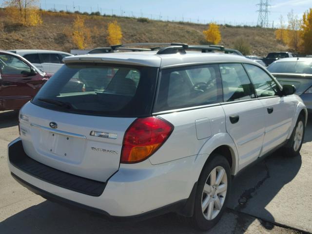 4S4BP61CX67318476 - 2006 SUBARU LEGACY WHITE photo 4