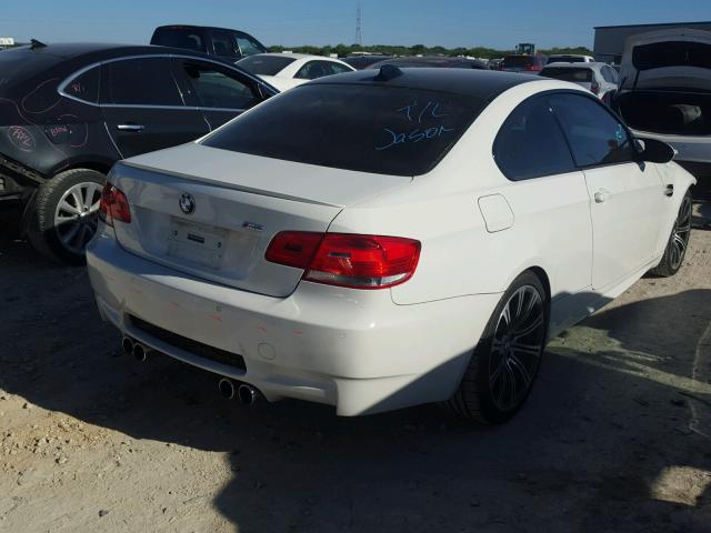 WBSWD9C58AP362878 - 2010 BMW M3 WHITE photo 4