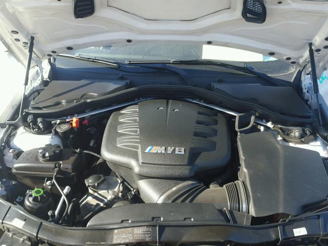 WBSWD9C58AP362878 - 2010 BMW M3 WHITE photo 7