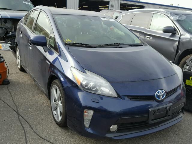 JTDKN3DU1C1560634 - 2012 TOYOTA PRIUS BLUE photo 1