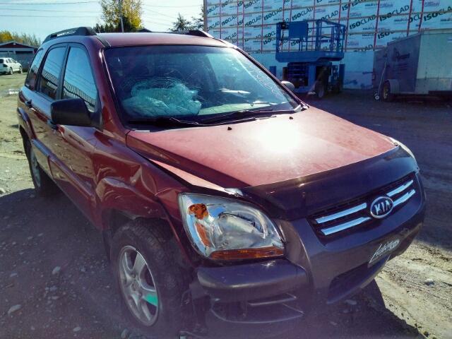 KNDJE723X77405063 - 2007 KIA SPORTAGE RED photo 1