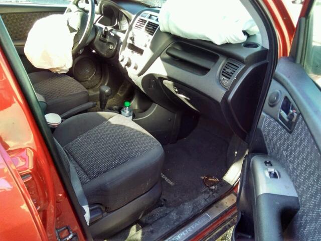 KNDJE723X77405063 - 2007 KIA SPORTAGE RED photo 5