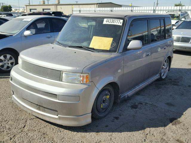 JTLKT334250203371 - 2005 TOYOTA SCION XB TAN photo 2