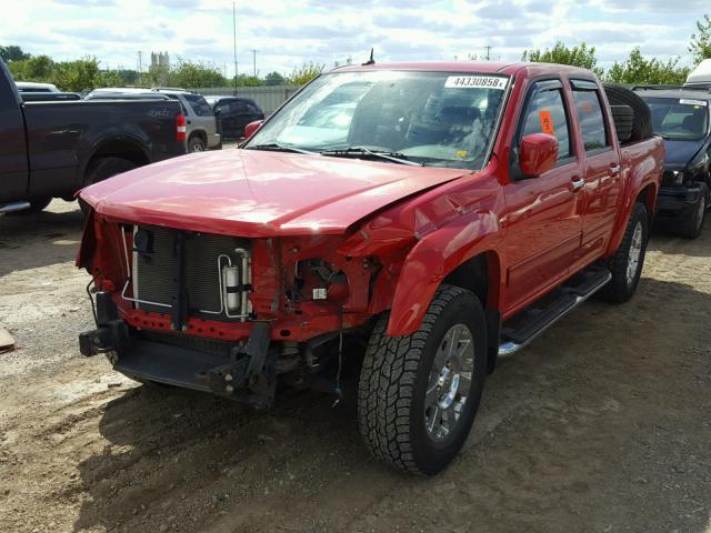 1GCHTDFE7C8140928 - 2012 CHEVROLET COLORADO L RED photo 2