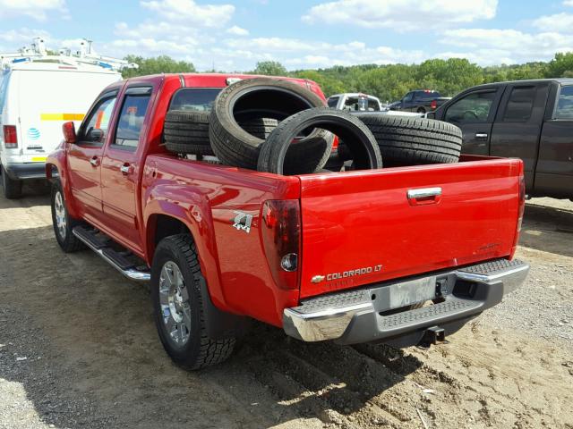 1GCHTDFE7C8140928 - 2012 CHEVROLET COLORADO L RED photo 3