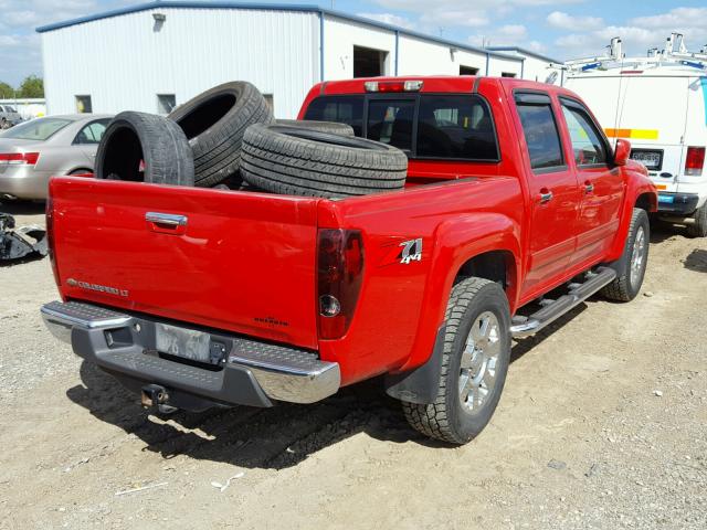 1GCHTDFE7C8140928 - 2012 CHEVROLET COLORADO L RED photo 4