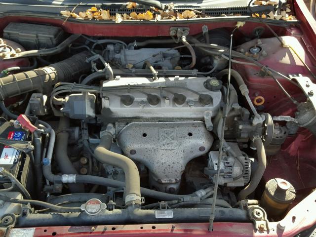 1HGCG56772A149546 - 2002 HONDA ACCORD RED photo 7