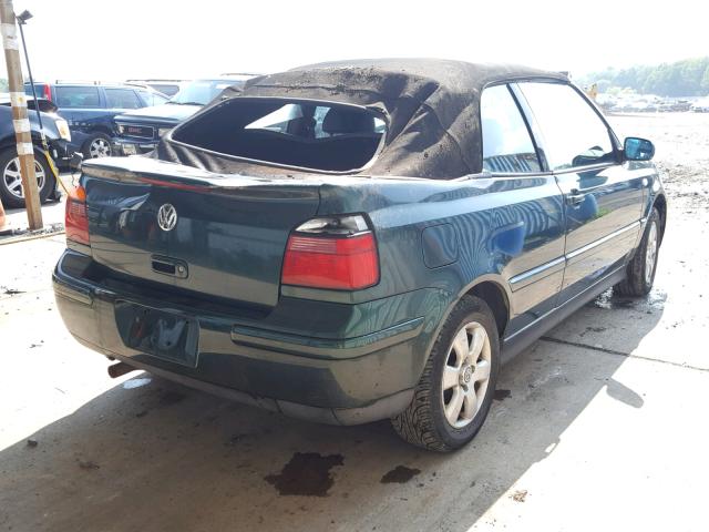 3VWDC21V81M807943 - 2001 VOLKSWAGEN CABRIO GLX მწვანე ფოტო 4