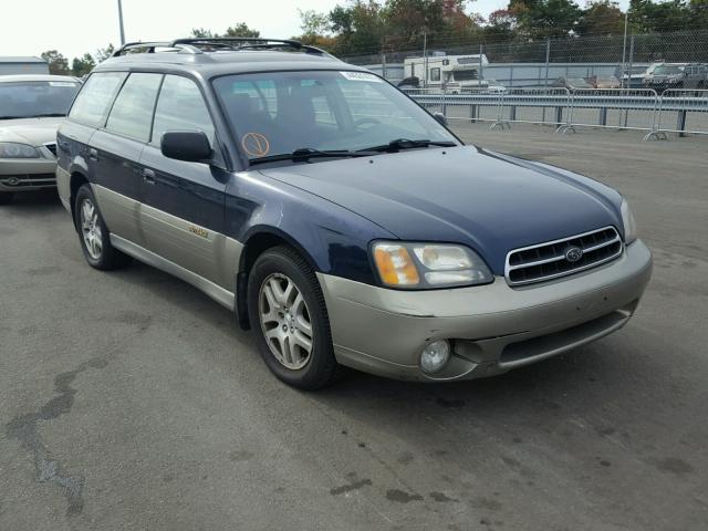 4S3BH665727638103 - 2002 SUBARU LEGACY OUT BLUE photo 1