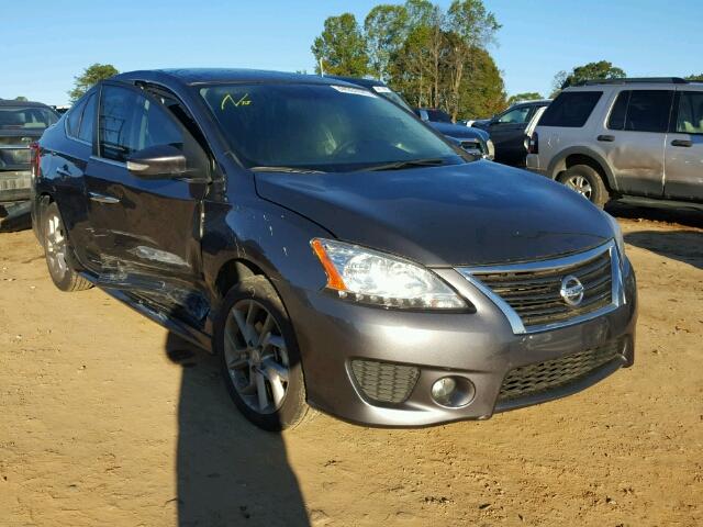 3N1AB7AP2FY351545 - 2015 NISSAN SENTRA GRAY photo 1