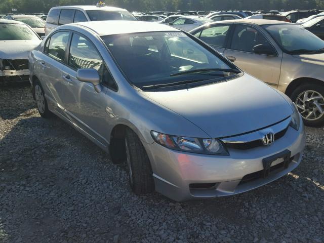 2HGFA16569H308283 - 2009 HONDA CIVIC LX SILVER photo 1