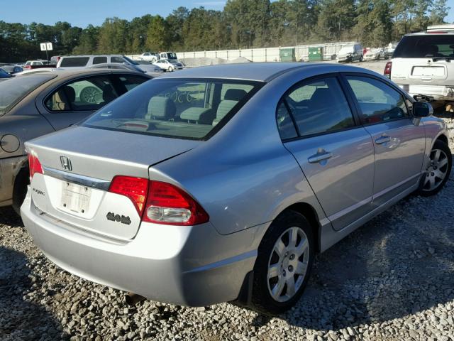 2HGFA16569H308283 - 2009 HONDA CIVIC LX SILVER photo 4