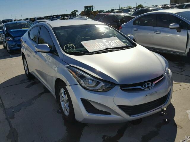 KMHDH4AE4EU218661 - 2014 HYUNDAI ELANTRA SE SILVER photo 1