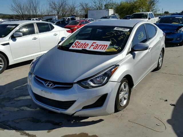 KMHDH4AE4EU218661 - 2014 HYUNDAI ELANTRA SE SILVER photo 2