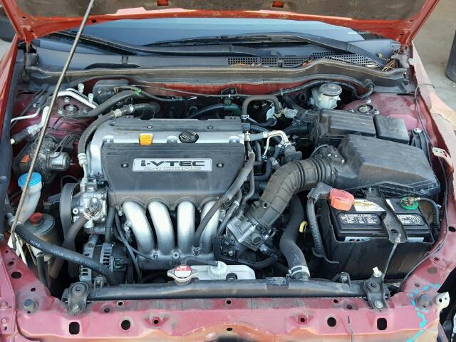 1HGCM56877A055885 - 2007 HONDA ACCORD EX RED photo 7