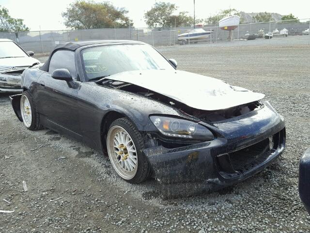 JHMAP1143YT009193 - 2000 HONDA S2000 BLACK photo 1