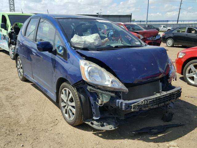 JHMGE8G44AS010302 - 2010 HONDA FIT SPORT BLUE photo 1