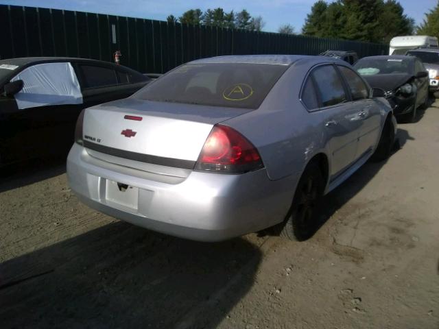 2G1WB5EN4A1241886 - 2010 CHEVROLET IMPALA LT SILVER photo 4