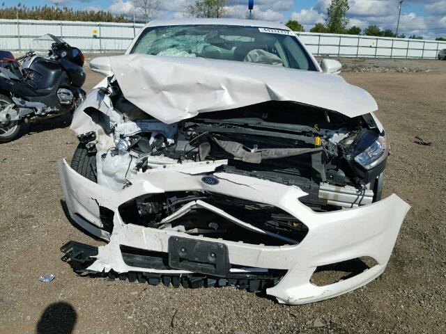 3FA6P0K90GR360676 - 2016 FORD FUSION TIT WHITE photo 9