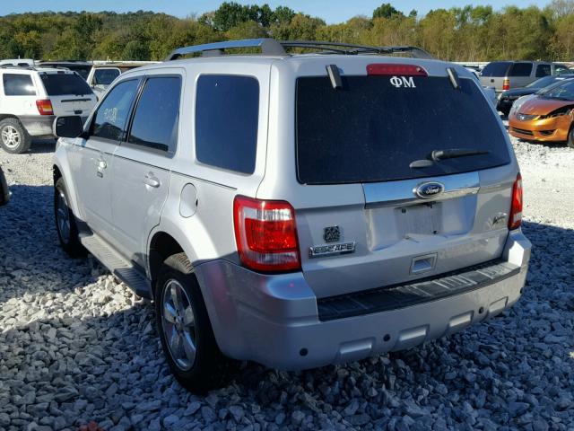 1FMCU0EG2BKB23969 - 2011 FORD ESCAPE SILVER photo 2