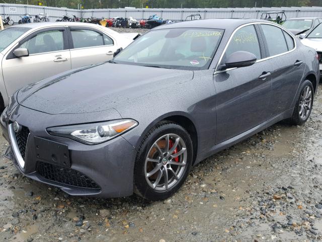 ZARFAEDN0J7564742 - 2018 ALFA ROMEO GIULIA Q4 ნაცრისფერი ფოტო 2