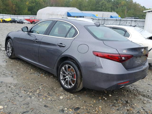 ZARFAEDN0J7564742 - 2018 ALFA ROMEO GIULIA Q4 ნაცრისფერი ფოტო 3