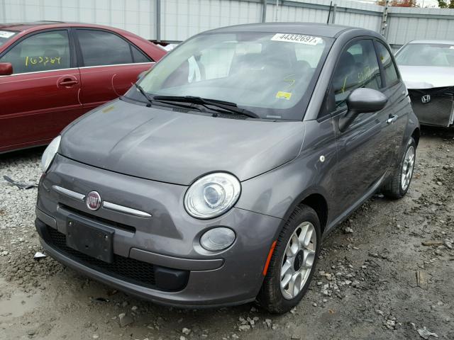 3C3CFFAR0CT124566 - 2012 FIAT 500 POP GRAY photo 2