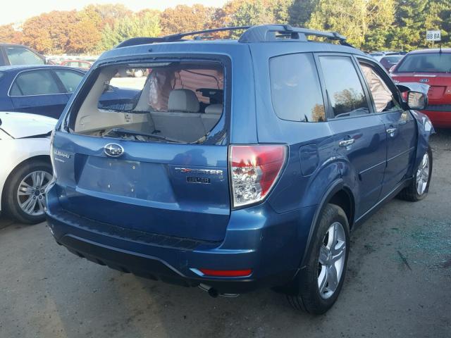 JF2SH6CC3AH723243 - 2010 SUBARU FORESTER BLUE photo 4