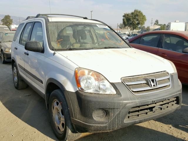 JHLRD78516C023673 - 2006 HONDA CR-V LX WHITE photo 1