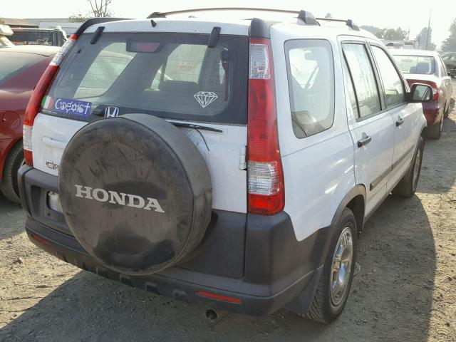 JHLRD78516C023673 - 2006 HONDA CR-V LX WHITE photo 4