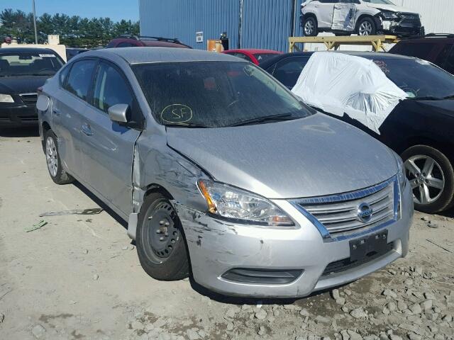 3N1AB7AP5FY333413 - 2015 NISSAN SENTRA SILVER photo 1