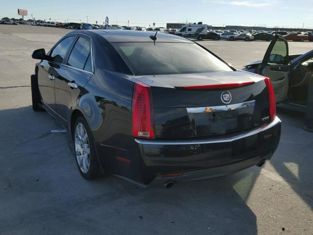 1G6DJ577X80192086 - 2008 CADILLAC CTS BLACK photo 3