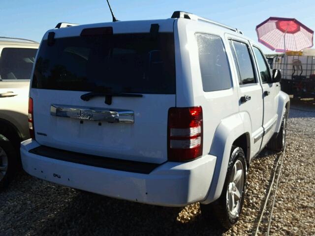 1C4PJLCK7CW148030 - 2012 JEEP LIBERTY LI WHITE photo 4