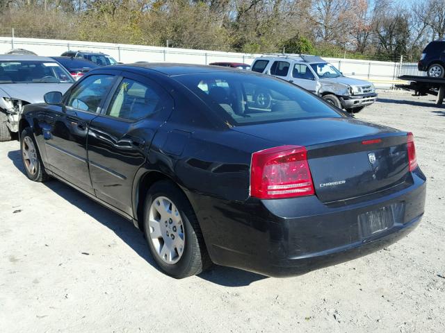 2B3KA43R67H713936 - 2007 DODGE CHARGER SE BLACK photo 3