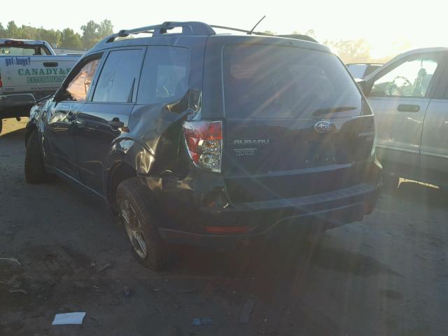 JF2SHABC4BH771761 - 2011 SUBARU FORESTER 2 BLACK photo 3
