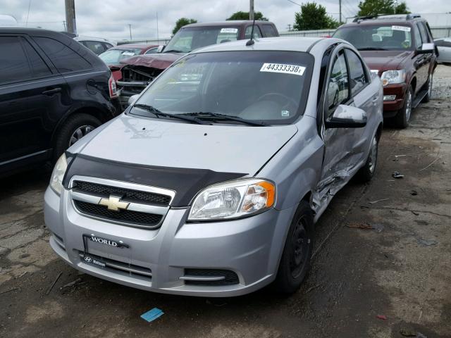 KL1TD5DEXAB125038 - 2010 CHEVROLET AVEO LS GRAY photo 2