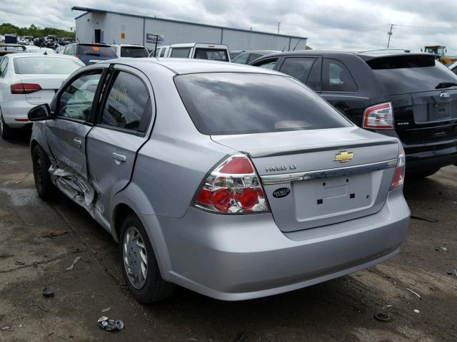 KL1TD5DEXAB125038 - 2010 CHEVROLET AVEO LS GRAY photo 3